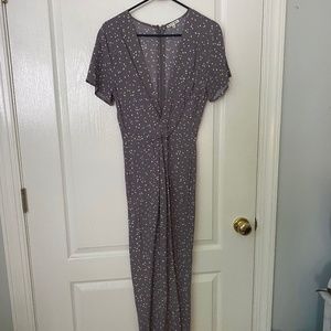 Purple Polka Dot Jump Suit